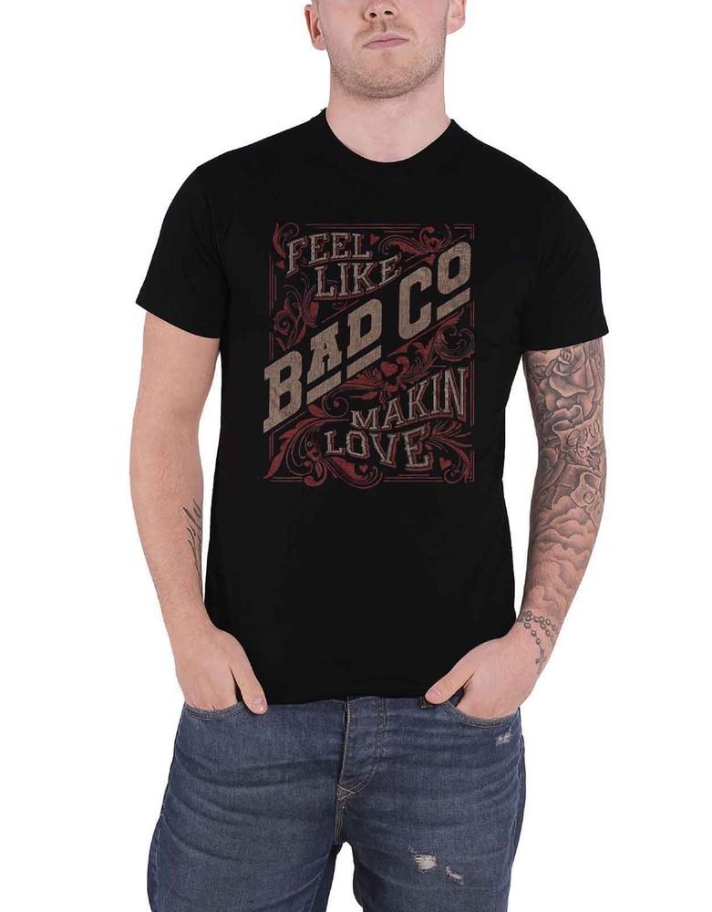 Bad Company T Shirt Feel Like Making Love Band Logo Mens Black XL