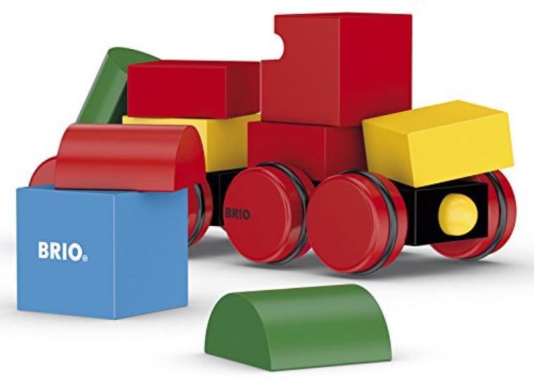 BRIO Magnetic Stacking Train (Red Tires) 30124