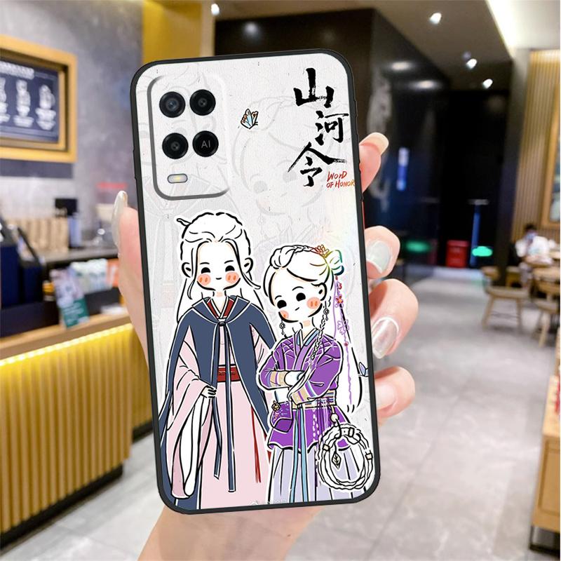 WORD OF HONOR Shan He Ling cartoon Case For Oppo A5 Pro A15 A17 A57 A77 A60 A80 A40 A18 A38 A58 A78 A98 A96 A76 A16 A94 A74 A54