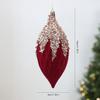 Plastic Christmas Ornament Burgundy Christmas Ball Ornament Christmas Tree Hanging Ornament Plastic For Mantel Wreath Home