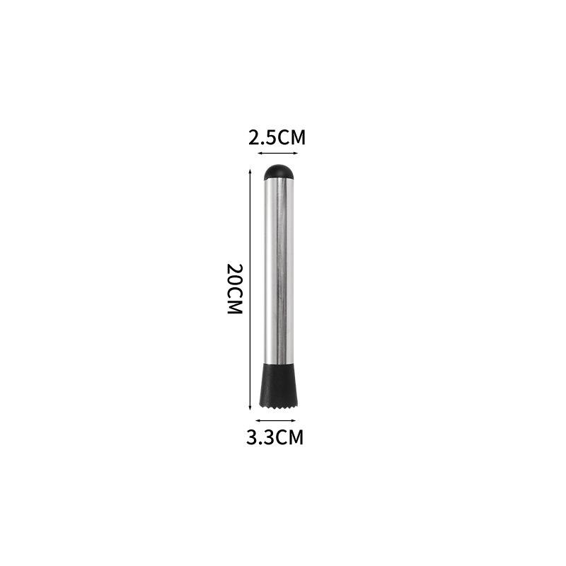 Stainless Steel Handheld Ice Crusher & Juicer Tool for Milk Tea Shops