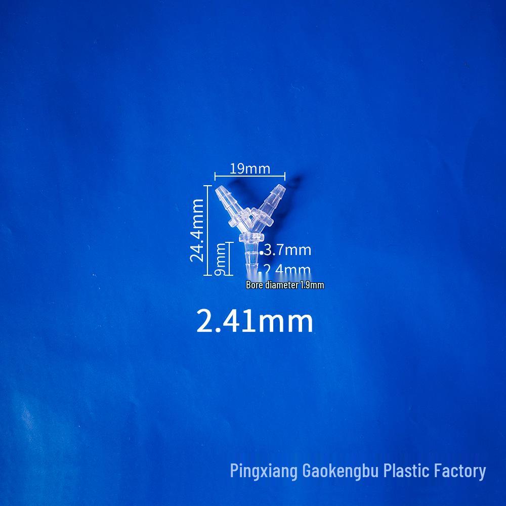 Transparenter Y-förmiger Kunststoff-T-Adapter für universelle Wasserleitungen