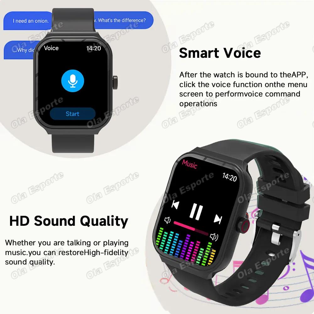 2026 New Smart Watch Bluetooth Talk Gps Tracking Heart Rate Sleep Monitor Message Alert Smart Watch Gifts Men and Women Pk HT30 2