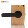 Tuya Keyless Entry Door lock,Bluetooth Short-range APP Control Smart Door Handle - Single Row 5-in-1 Fingerprint Door Lock
