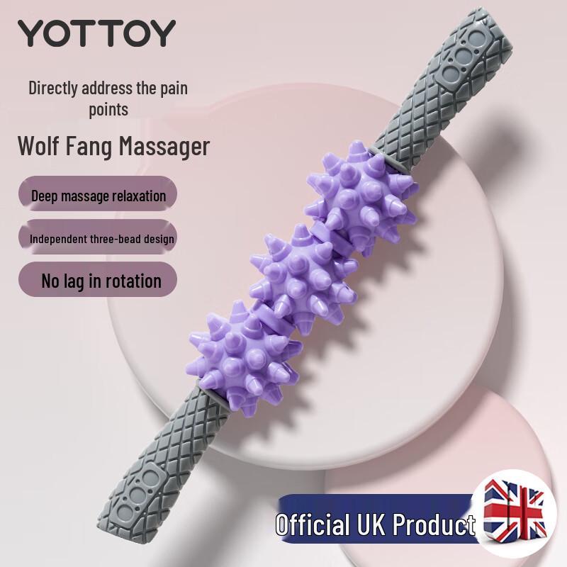 Yottoy Deep Tissue Wolf Tooth Massage Roller Stick
