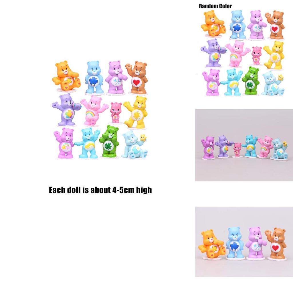 12 Stück Niedliche Care Bears Zeichentrickfiguren Für Kuchen Dekorationen Und Sammlungen
