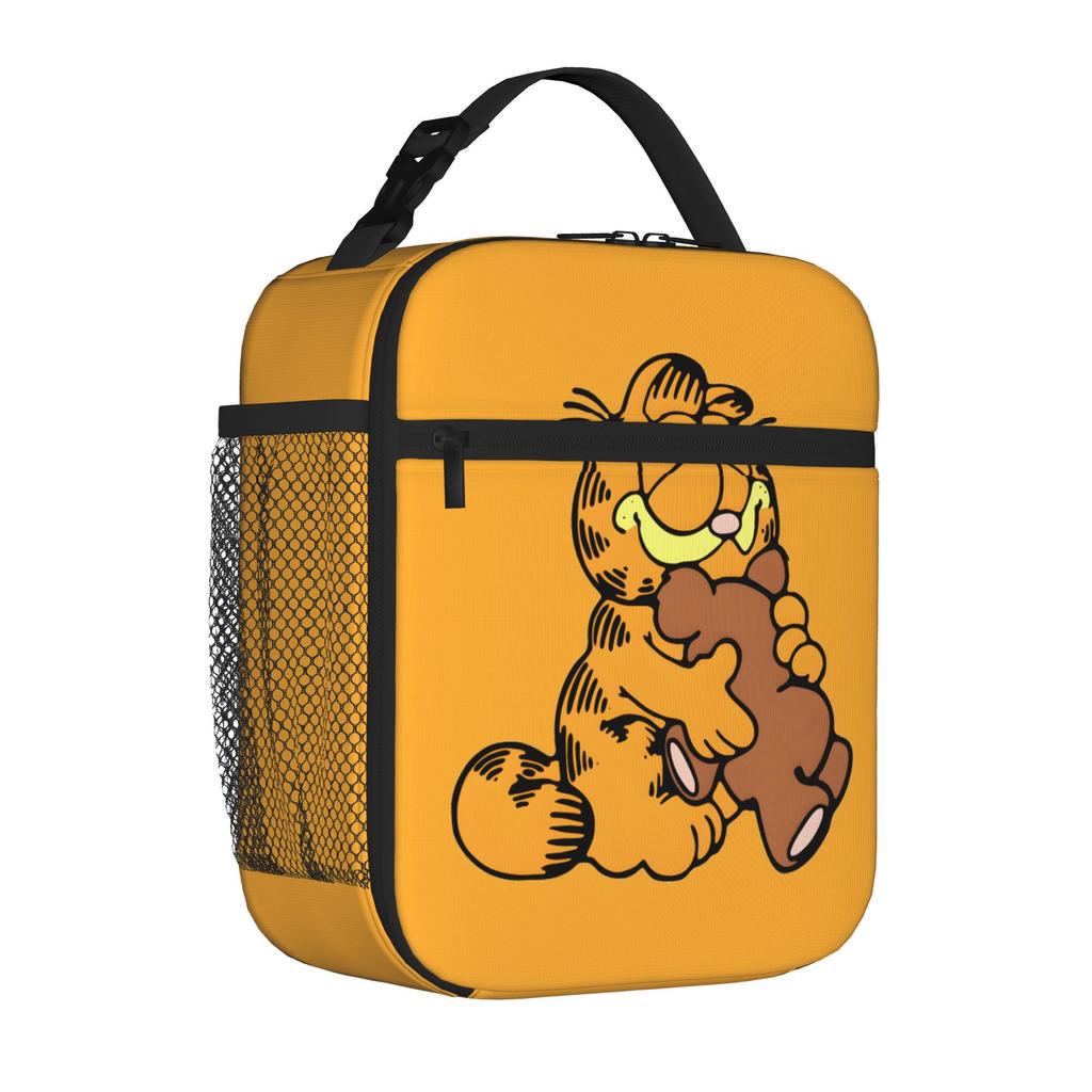 Cartoon G-Garfields Thermal Insulated Lunch Bags for School Cute Reusable Food Bag Cooler Thermal Lunch Boxes