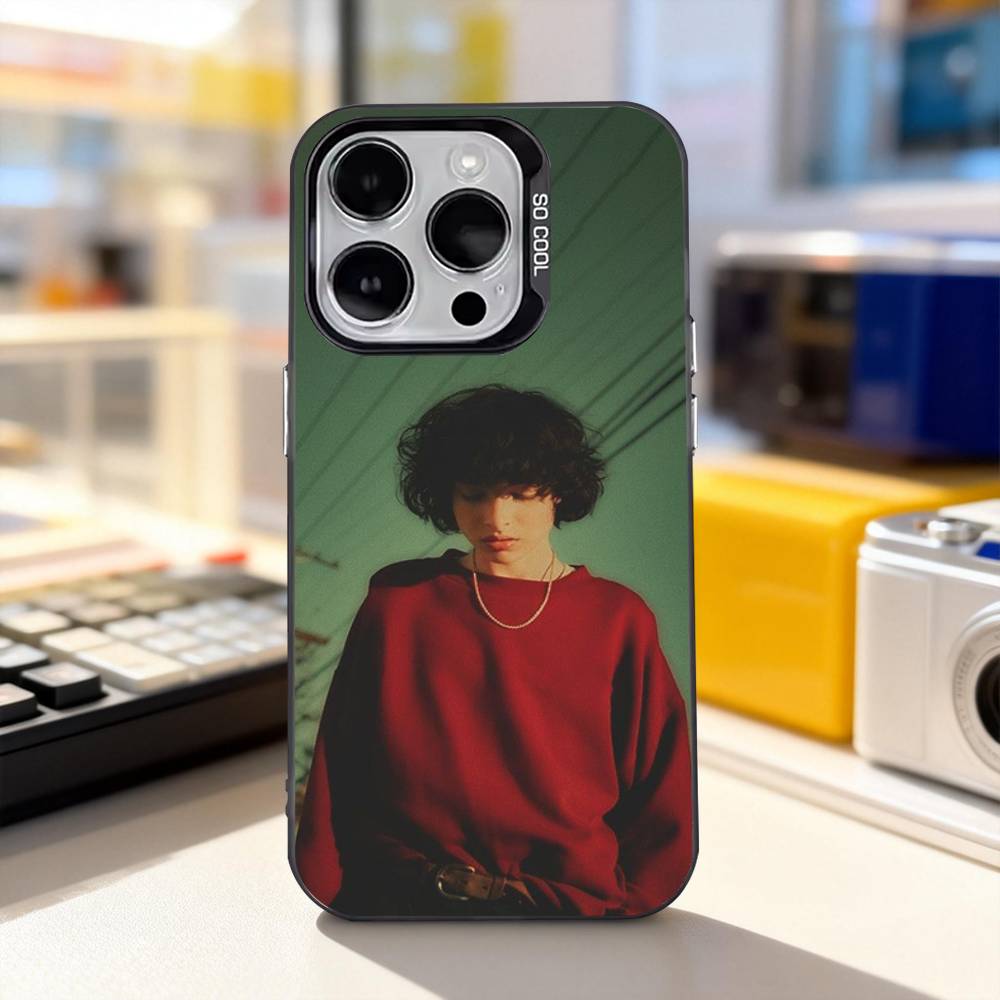 F-Finn W-Wolfhard Singer For iPhone 11,12,13,14,15,16,17,Pro,Max,Plus,E,Air,Mini Phone Case IMD Matte Black