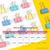 Deli Colorful Assorted Metal Binder Clips