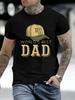 Fashion New Unisexs Worlds Best Dad Print T Shirt Crew Neck Short Sleeve Fathers Day Casual Streetwear Tops
