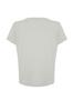 Women's Fashion Plus Size T-Shirt Crew Neck Short Orange Slit and Ruffle Detailed Boyfriend Knitted T-shirt