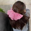 Double Layer Checkered Hair Clip Bow Oversized Hair Scrunchies Women Hair Ropes  Hair Accessory