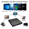 USB3.0 Portable External DVD RW CD Writer Slim Optical Drive Burner Reader Player Tray Type For PC Laptop