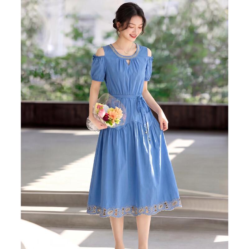 Women s Elegant Off-Shoulder A-Line Maxi Dress 3XL