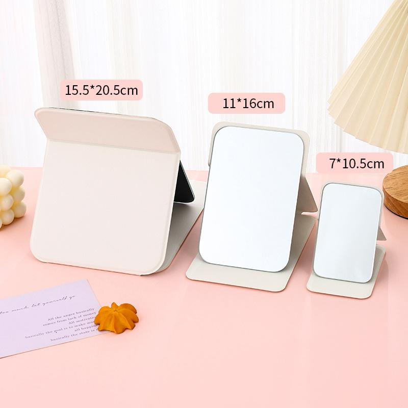 Folding Makeup Mirror Portable Pocket Makeup Mirror Single-side Creative