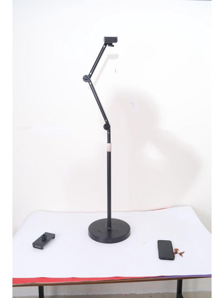 Live-Übertragungsständer für Mobiltelefone und Tablets mit Rädern - Rotierender, multifunktionaler Bodenhalter für Aufnahmen von oben