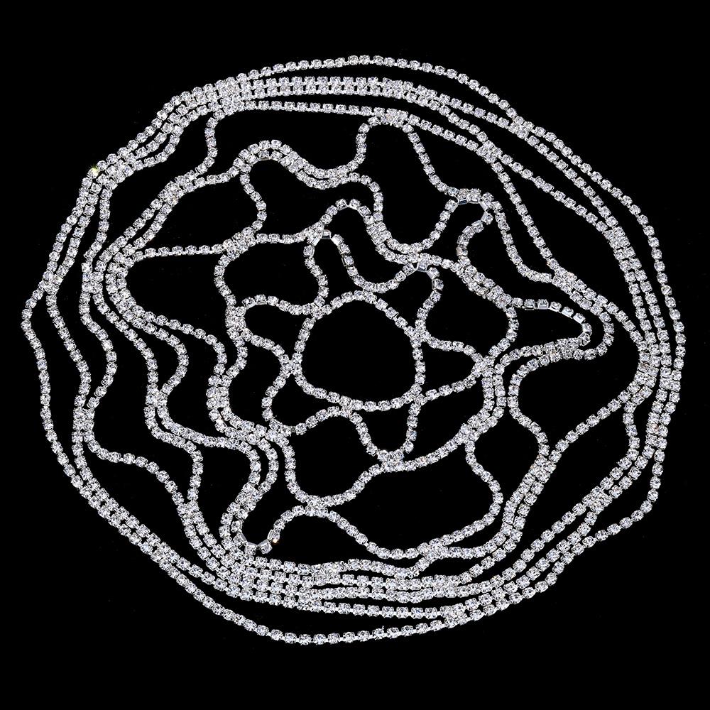 

2022 Весільний головний ланцюжок зі стразами, сітчастий головний убір, весільні прикраси, пов’язка на голову з кришталем, шапка, капелюх, аксесуари для волосся