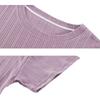 Couple's Pajamas, Summer Short-Sleeve Shorts, Women's Lightweight Loungewear Set for Summer Wear, Purple Women's Style, Size M