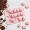 12-Cavity Silicone for Chocolate and , Food Grade, Easy Release Flower Butterfly Shapes