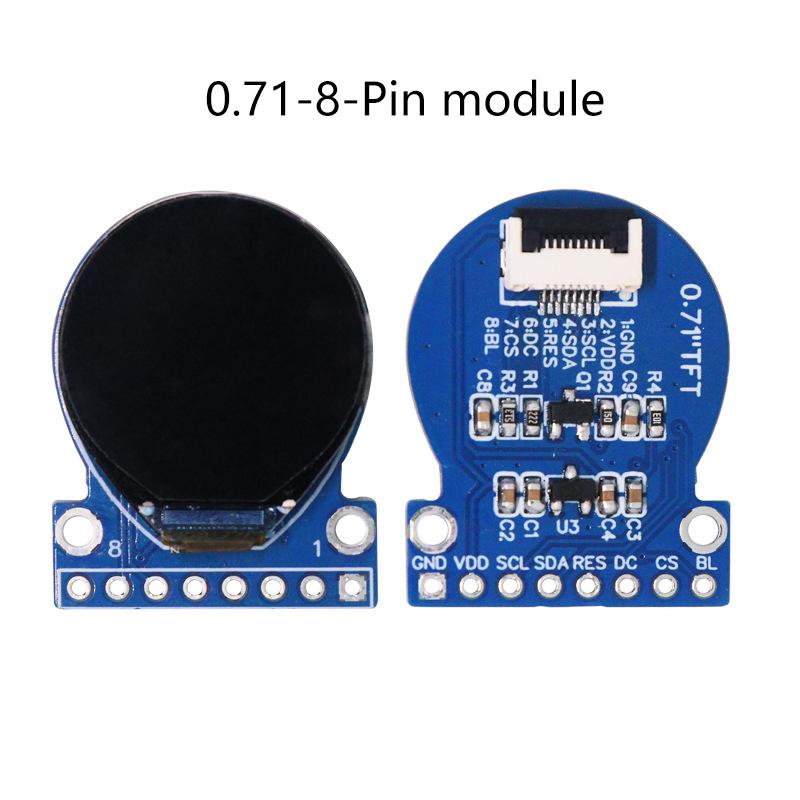 Tzt Tft Display 0.71 Inch Tft Lcd Display Module Round Driver Spi Interface Screen Lcd Serial Port Round Screen Spi Display