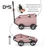 Hundewagen mit 4 Rädern, zusammenklappbar, für kleine Hunde und Katzen, Haustier-Kinderwagen zum Reisen, Einkaufen, Spazierengehen, Spielen