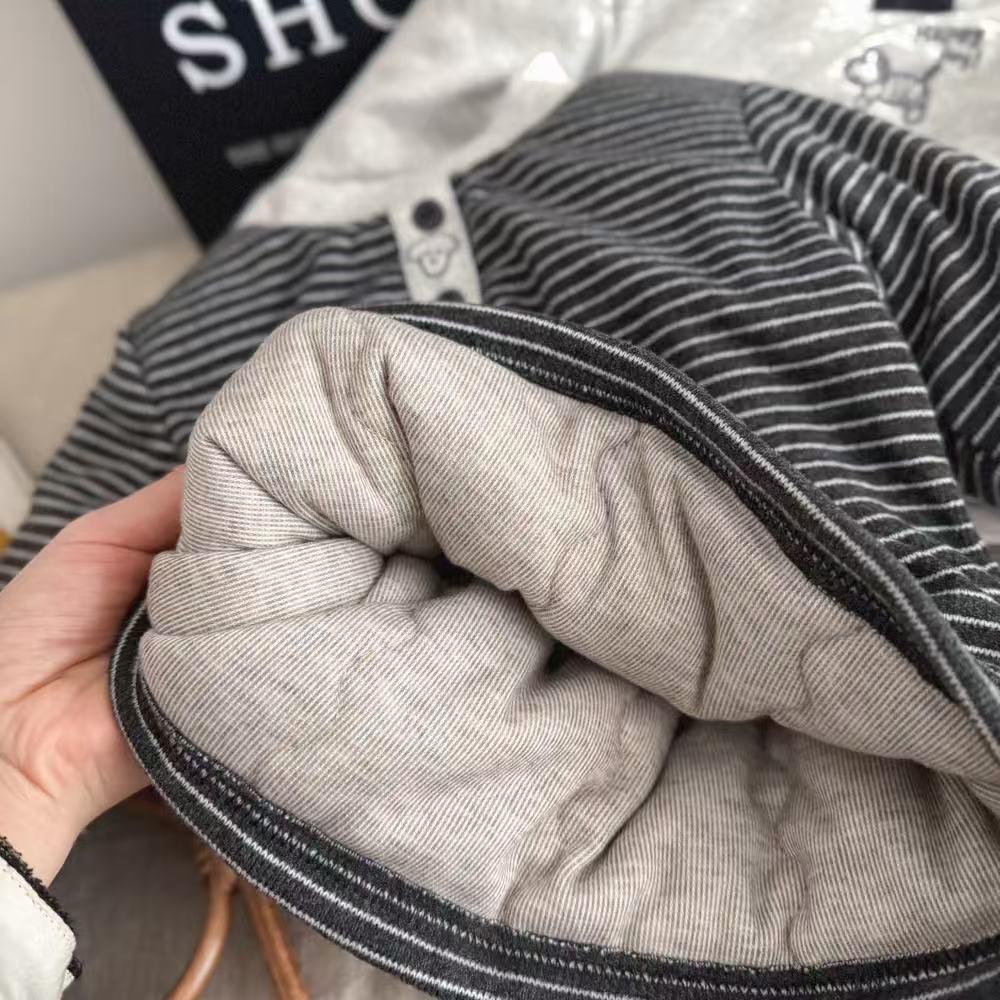 Dreilagiges gepolstertes warmes Oberteil für Kinder (Jungen & Mädchen), vielseitige Winter-Schuluniform