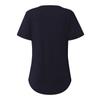 Women's Fashion Summer V-neck Tassel Zipper Color Short Sleeve Pullover T-shirt Top