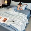 Embroidered Ice Silk Summer Quilt Set: 4-Piece, Machine Washable, Thin & Cool