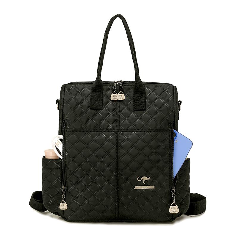 Zaino Scolastico per Studenti Donna Antifurto Romboidale Doppia Utilizzo Borsa a Spalla da Viaggio
