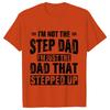 Bonus Dad Men's T-shirts Clothes Step Dad Tee Shirt Homme Birthday Tee Tshirts Short Sleeve O-neck Clothing for Men Tops