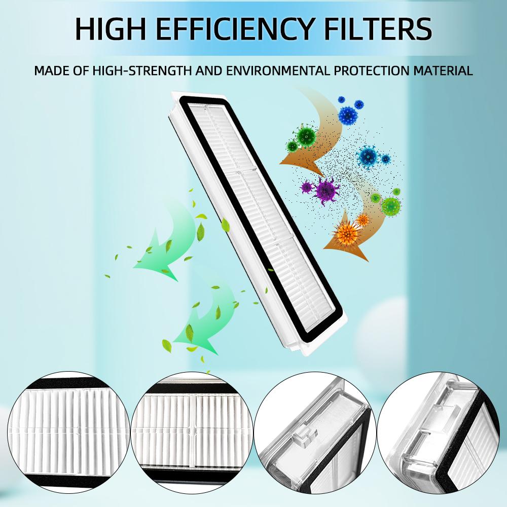 For Dreame D9/ D9 Pro/ D9 Max/ L10 Pro/ Trouver LDS Vacuum-Mop Finder Robot Vacuum Spare Parts Main Side Brush Hepa Filter Mop