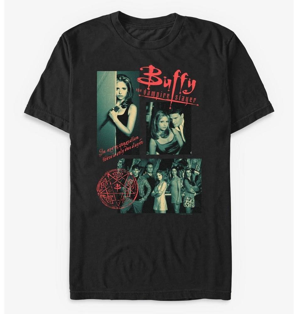Buffy The Vampire Slayer Collage T-Shirt Size S-5XL Unisex T-Shirt S