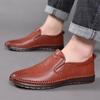 Men's Autumn & Winter Casual Leather Shoes - Soft, Non-Slip, Warm, Plus Velvet, for Middle-Aged