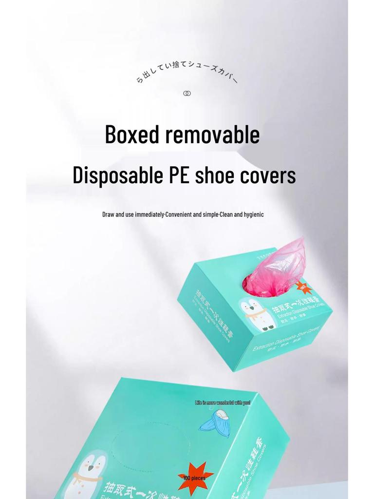 Waterproof Non-Slip Reusable Shoe Covers for Indoor Use - Durable & Thickened Overshoes for Students