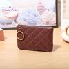 Women Wallet Portable Mini Faux Leather Smooth Zipper Key Ring Cards Holder Solid Color Slim Wallet Coins Purse Adult Sex Wear