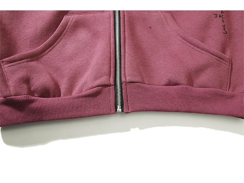 Travis Scott Unisex Bluza Rozpinana z Fisu z Czaszką