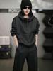 European 2025 Winter Women's Casual Hoodie & Wide-Leg Pants Set