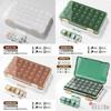 Multicolor Weekly Pill Organizer With 28 Compartments For Travel And Home Storage