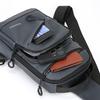 Męska torba crossbody w jednolitym kolorze, sportowa torba na klatkę piersiową na zewnątrz, torba na ramię o dużej pojemności dla dojeżdżających do pracy