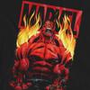Marvel Unisex Adult Red Hulk Fire T-Shirt