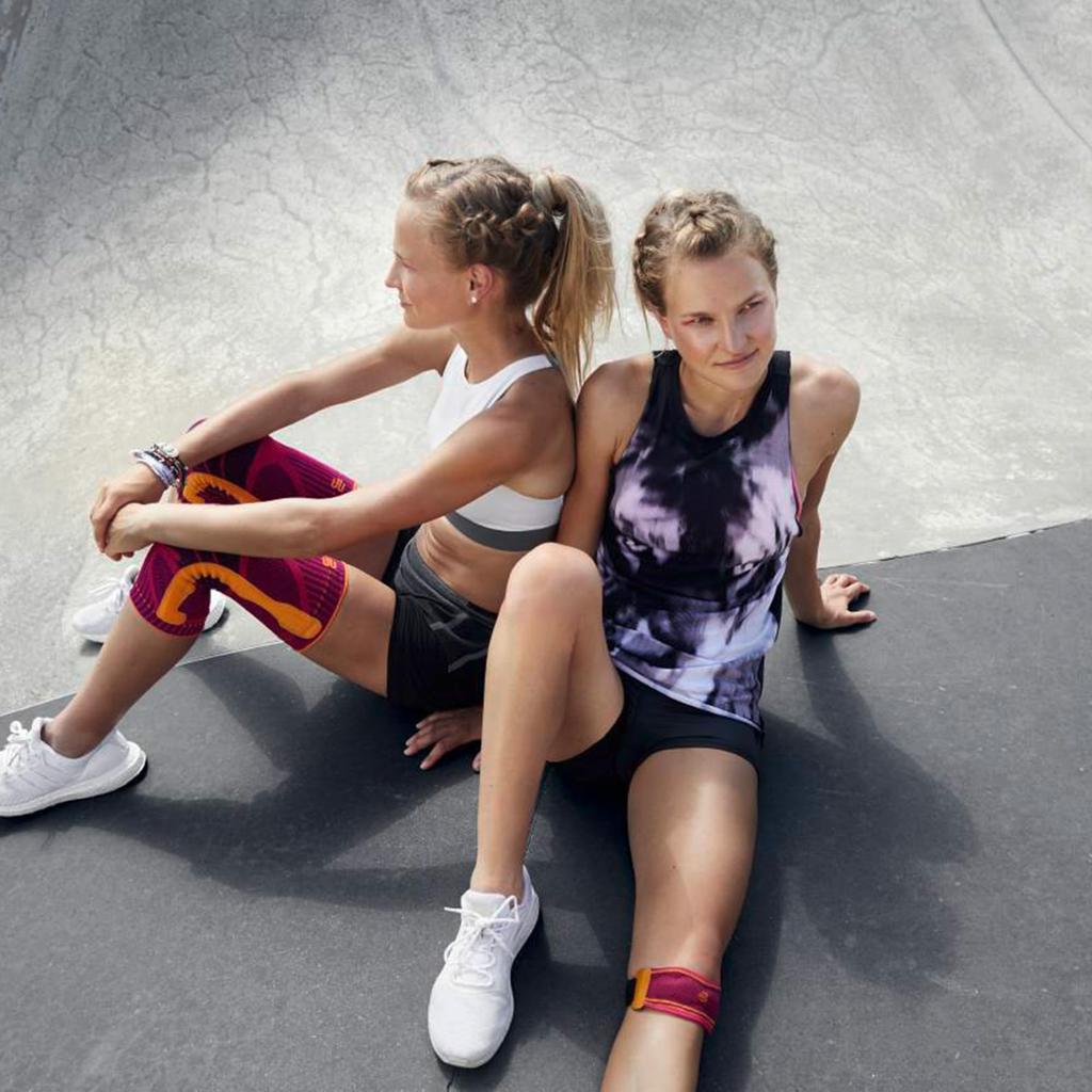 BAUERFEIND Sports Knee Made in General Medical Four Silicone Straps for Pinpoint Action on the Patellar Tendon Strap, Germany, Device, (Rivera, L)