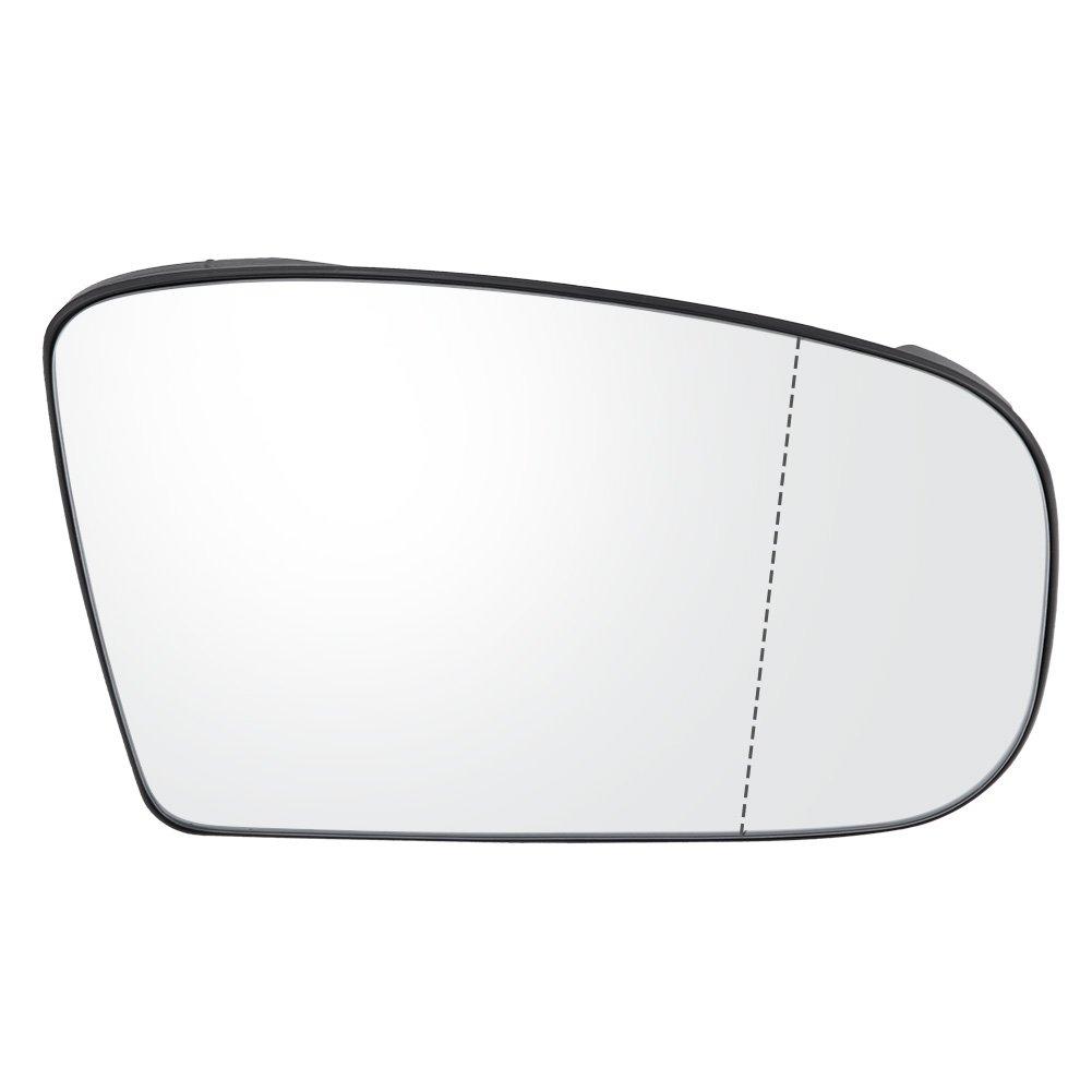 Door mirror glass Qiilu Car Door Side Wing Heated Mirror Glass for Mercedes W220 2208100321 (right side), 1999-2003 (Right Side)