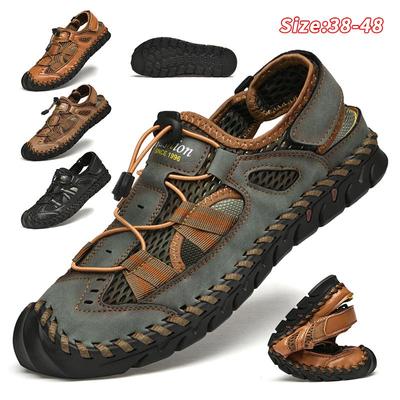 Zapatos de senderismo para hombre, botas para hombre, botas de montaña para exteriores, zapatos de escalada transpirables antideslizantes, zapatos de Trekking de talla grande 38-46, parte superior cómoda