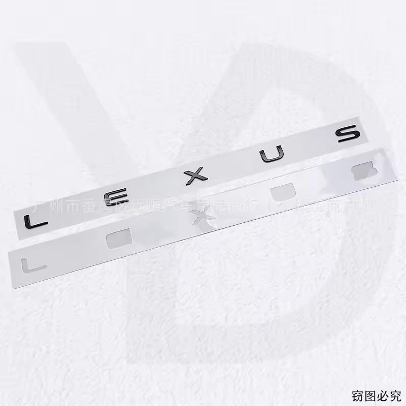 3D ABS LEXUS Logo Emblem Car Front Grill Badge Trunk Decal - Customizable LEXUS Sticker Accessory for Vehicle
