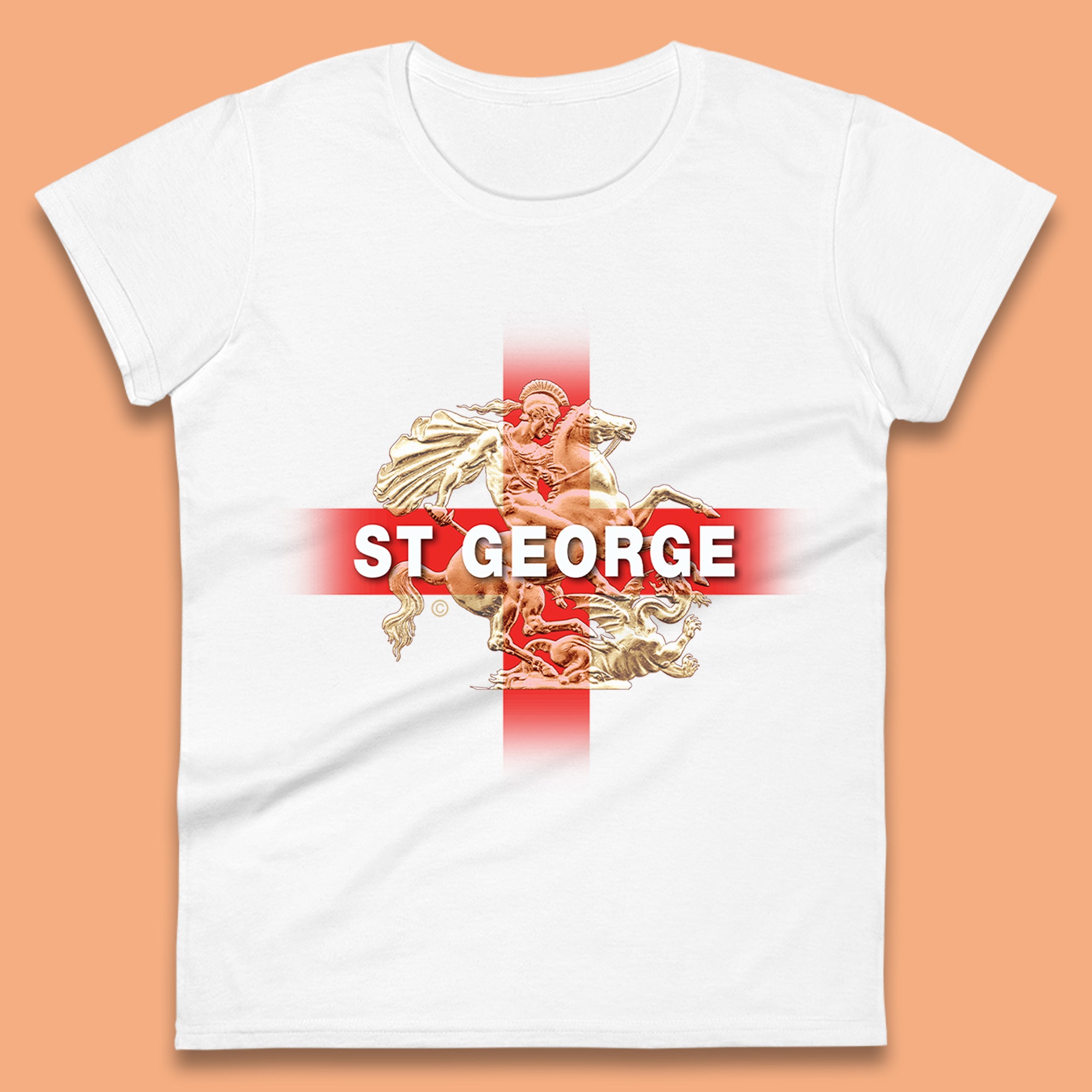 St George & The Dragon Womens T-Shirt Mens Tops Tees Unisex M