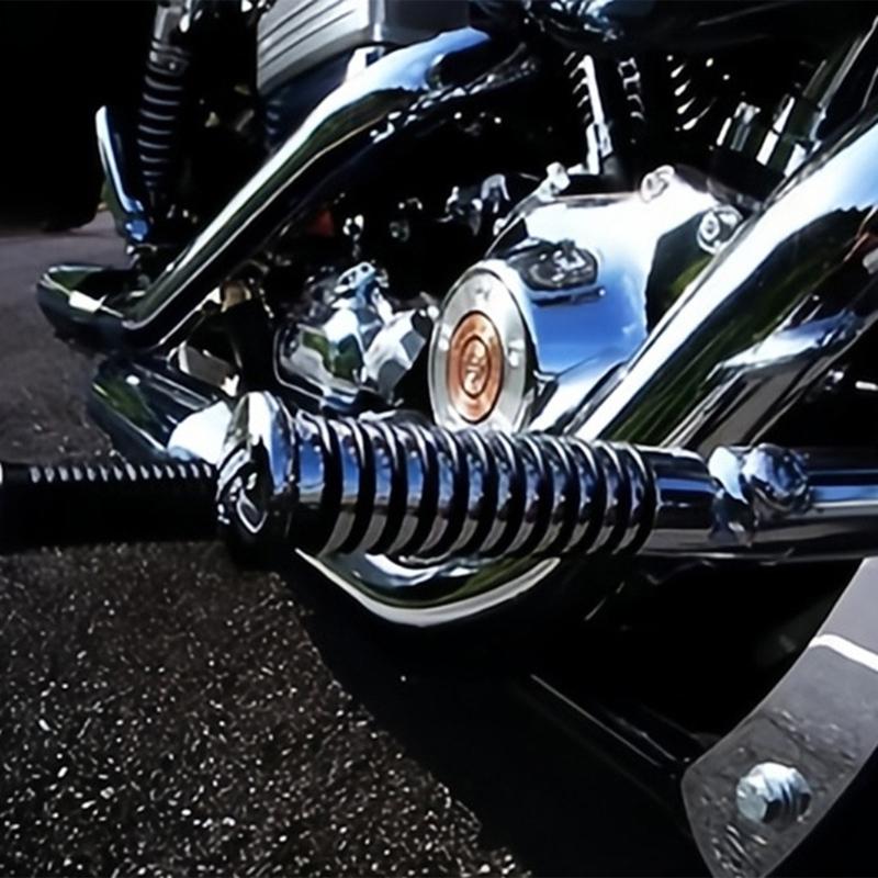 1 Pair Motorcycle Foot Pegs Aluminum Foot Pegs for 1''-1.2" Crash Bar U Clamp Foldable Footpegs Universal Footrest Mount