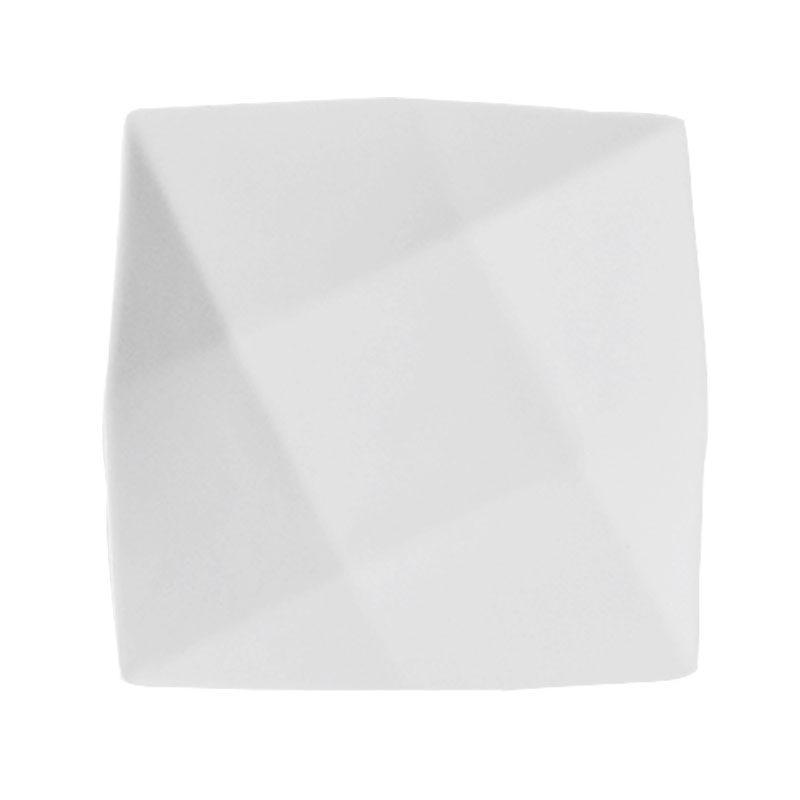 Nine-Grid Pure White Ceramic Plate: Steak, Pasta, Cake, Dessert - Home Tableware Dish.