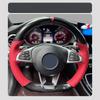 Hand Stitched Microfiber Leather Car Steering Wheel Cover Protector for Mercedes Benz GLE 43 W205 C43 C117 X156 C218 C253 X253