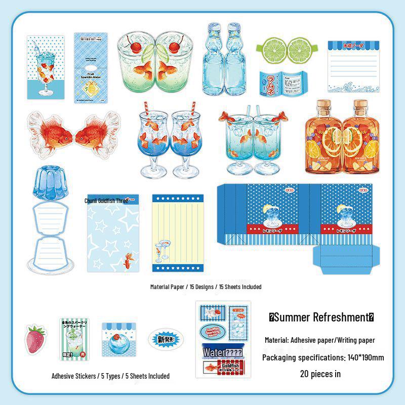 Infeel.Me Fresh Market Series 4: Creative Food Pattern Journal Stickers