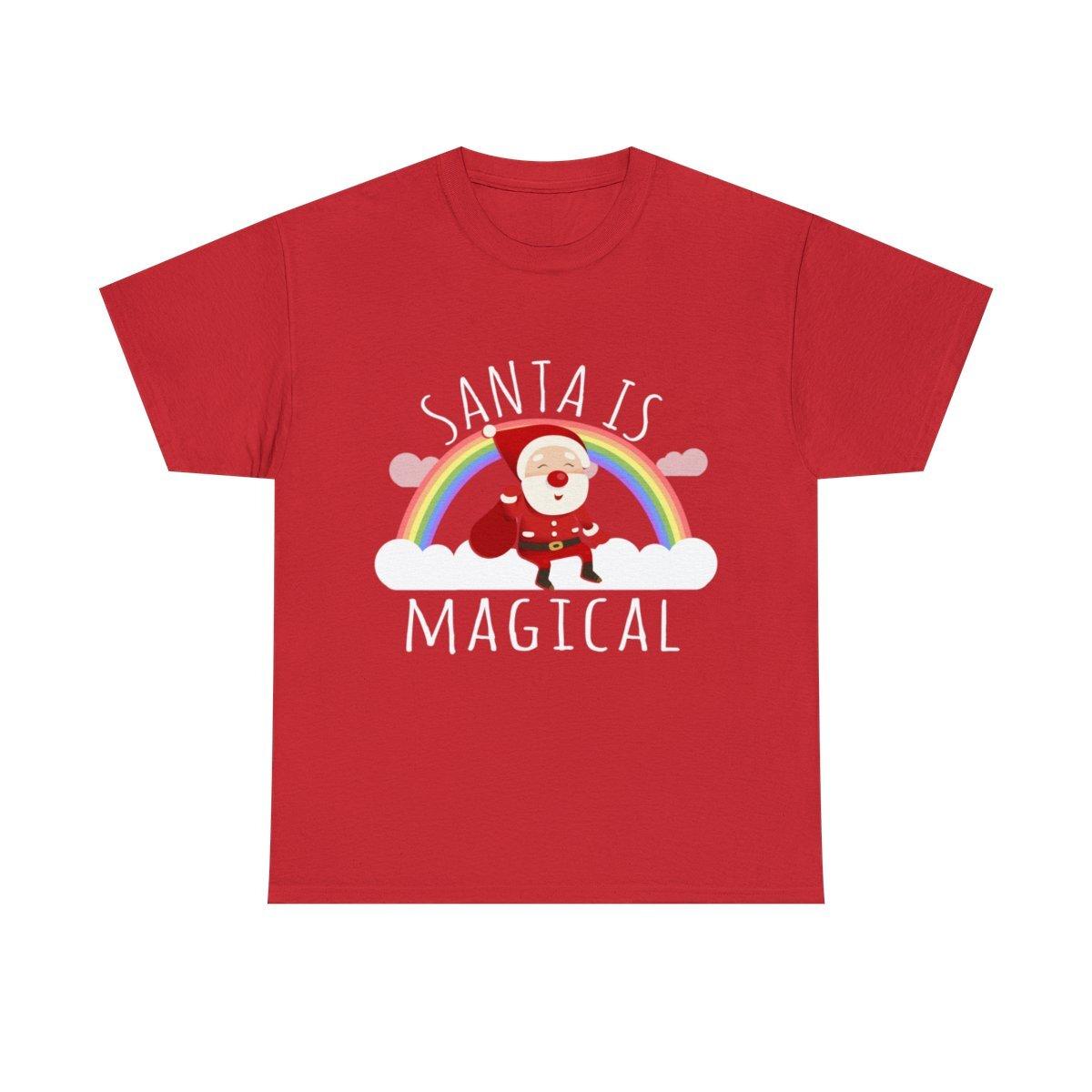Santa Is Magical Graphic Tee Shirt L